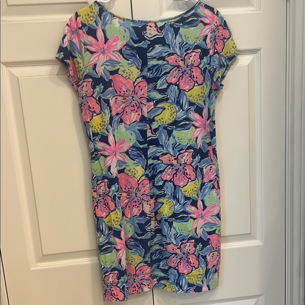 Lilly Pulitzer Pink and Yellow Sheath Mini Dress - Picture 5 of 6